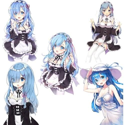 Three Ratels CDM368 RE:ZERO cute Rem Vinyl PVC poster cartoon anime car hood sticker laptop decal