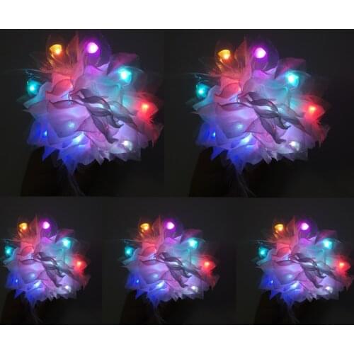 Wrist Corsage Bridesmaid Sisters Hand LED flowers Artificial Bride Flowers For Wedding Dancing Party Decor Bridal Prom
