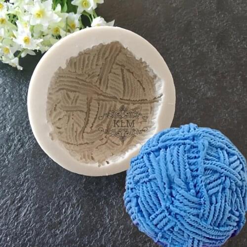 Knitting Wool Ball Silicone Mold for Soap Candle and Chocolate make Kitchenware DIY Tool Wool ball silicone mold KLM-00109