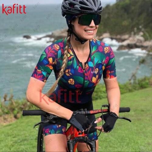 Kafitt Vetement Femme 2021 Mono Mujer Verano Cuff Cycling Shorts Cycling Mountain Bike Female Cycling Overalls Clothing Bicycle