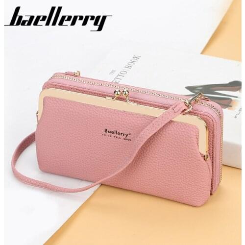 Women Wallet PU Leather Ladies Shoulder Messenger Bag Big Capacity Zipper Womens Crossbody Bags Fashion Korean Phone Wallets