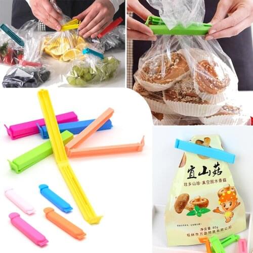 10 Pcs 7cm/11cm Kitchen Storage Food Snack Sealing Bag Clips Vacuum Sealer Clamp Food Bag Clips
