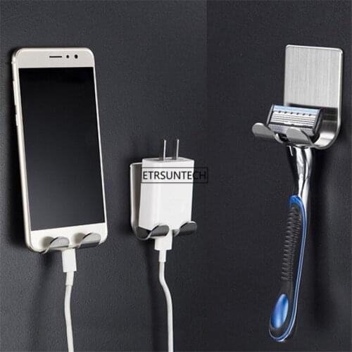 100pcs Bathroom Metal Toothbrush Holder Rack Wall Mount Funny Hanging Storage Rack Toothbrush Stand Organizer Tool