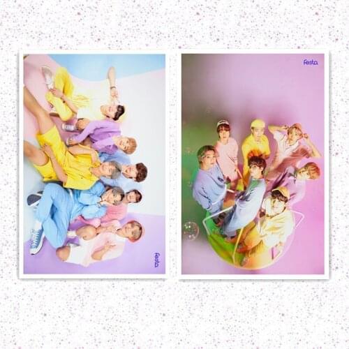 2PCS KPOP Bangtan Boys 2021 Festa POSTER Series Figure Photos Jimin JIN V SUGA Sticker Wall Stickers Room Decor Fans Collection