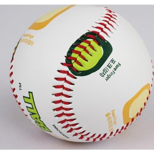 9"PVC Random Pattern Rubber Soft Baseball Ball for Safety Kid and Mens Practice Team Game Hard Baseball Ball