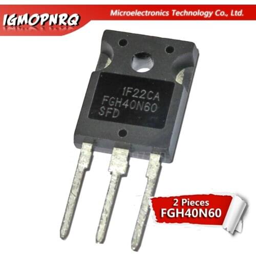 2pcs FGH40N60SFD FGH40N60 TO3P 40N60 600V 40A IGBT transistor