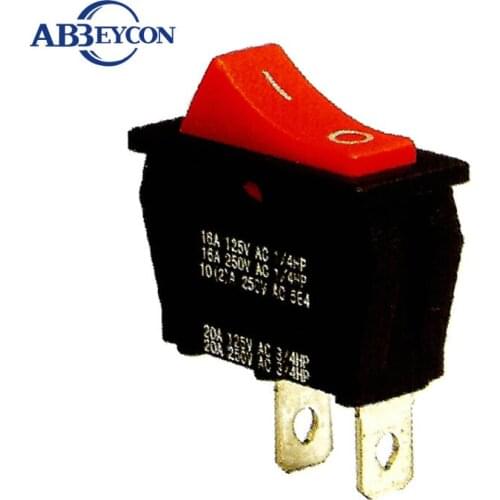 RS314 IP40 KCD3-101-4 2pins rocker switch 20A 125VAC black switch