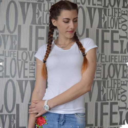 Женские однотонные футболки Flymokoii China At AliExpress