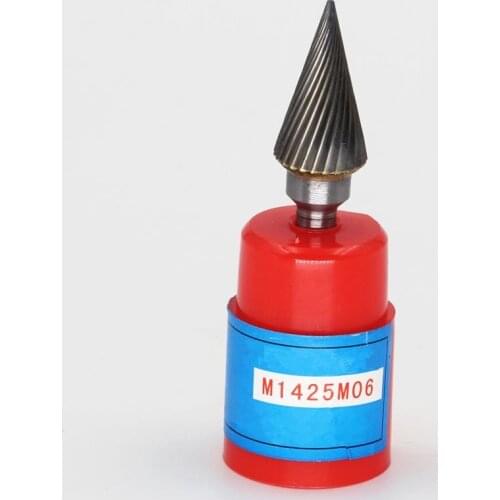 Head 14mm,Conical pointed nose,carbide rotary burrs, rotary burrs, deburring with rasp, carbide burrs, carbide grinding.M1425M06