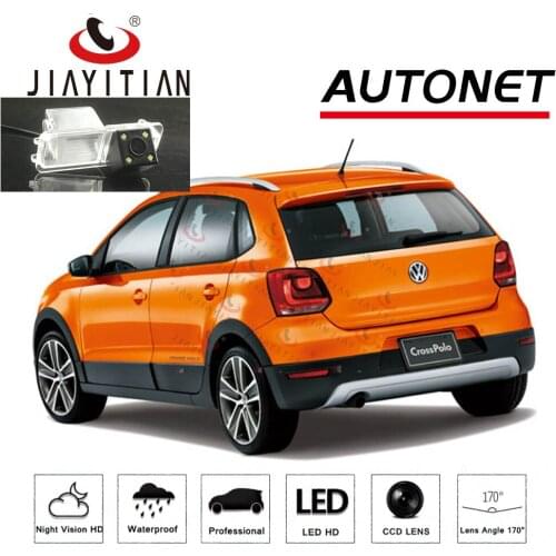 JiaYiTian rear view camera For VW CrossPolo Cross 2010 2011 2012 2013 2014 2015 2016 Reverse camera license plate camera CCD