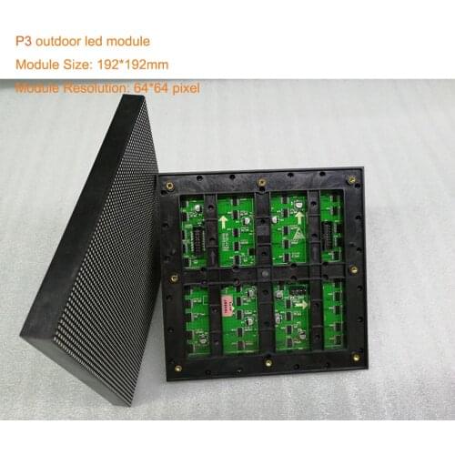 Matrix HUB75 P3 led module rgb 64*64 pixel 192*192mm SMD outdoor led sign tv led displayg screen taxi roof экран p4 p6 ecran led