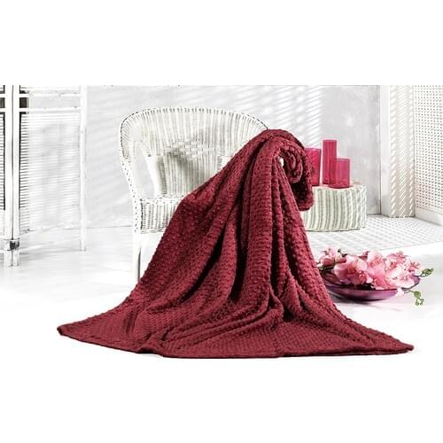 Aksu İpeksoft Bud Tv Blanket Burgundy