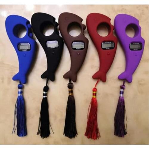 New Fish Portable Handheld Digital Beads Counter Finger Game Toy Auto Turn off Memory Function Decompression Relaxation Tool