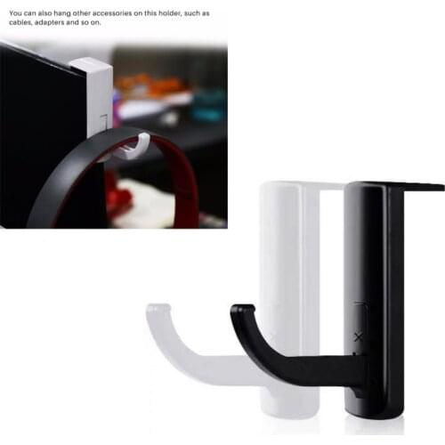 New In Stock PC Monitor Holder Stand 2 Colors Headphone Holder Hanger Wall Stand Durable Headset Hanger Headphone Accessories