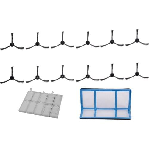 Primary Dust Filter Side Brush Efficient Hepa Filter For Ilife V5 V5S V3 V3S V5Pro V50 V55 X5 V5S Pro Robot Vacuum Cleaner Parts