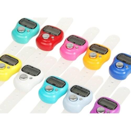 Gift Prayer Tespihat Counter Zikir Matik with Battery Zikr Counter with Finger Mounted Lcd Display Battery Muslim Set 1pcs