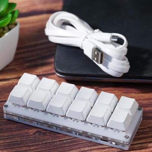 Programmeerbare Toetsenbord 12 Toetsen Usb Macro Programmering Custimize Voor Game Toetsenbord Tekening DIY Mechanische Med X2R5