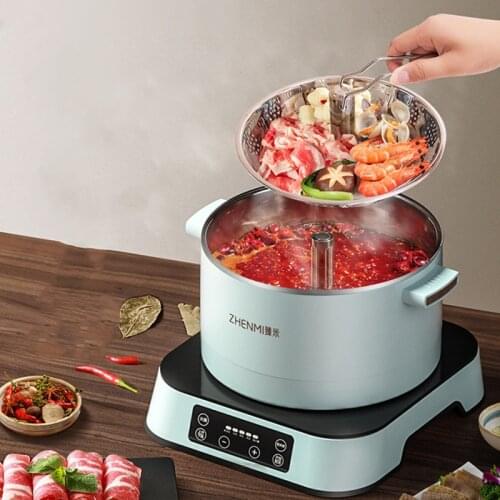 Split Type Intelligent Automatic Adjustable Electric Hot Pot Home Multi-functionalcookers Electric Hotpot Easy Safe Cooking Tool