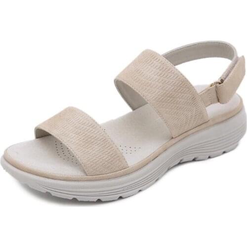 Big Size 43 Casual Shoes Woman Flat Dropship Comfortable Sandals Female Light Sandalias De Mujer women platform sandalias mujer