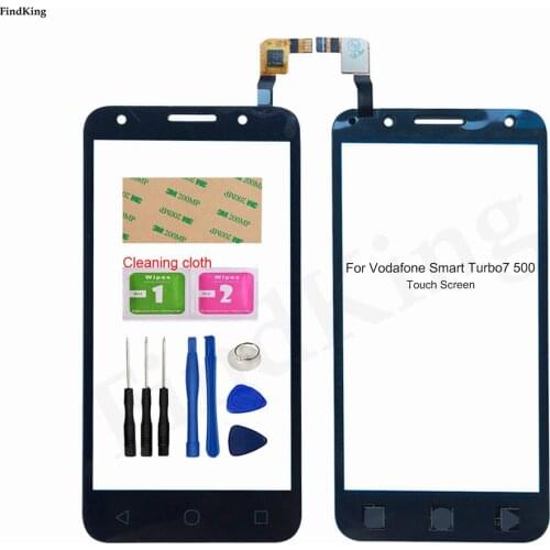 Touch Screen Front Glass For Vodafone Smart Turbo 7 500 VFD500 VF500 VD500 VF D500 TouchScreen Digitizer Touch Panel Sensor