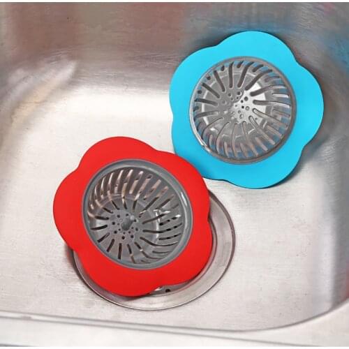 Kitchen Sink Strainer Basket with Plastic Wide Rim, Anti-Clogging Drain Filter Strainer Filter Mesh for Kitchen Bathroom