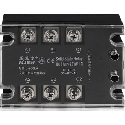 SSR 3 Phase SSR-200 AC to AC 200a SSR Three Phase SSR 200A GJH3 200LA