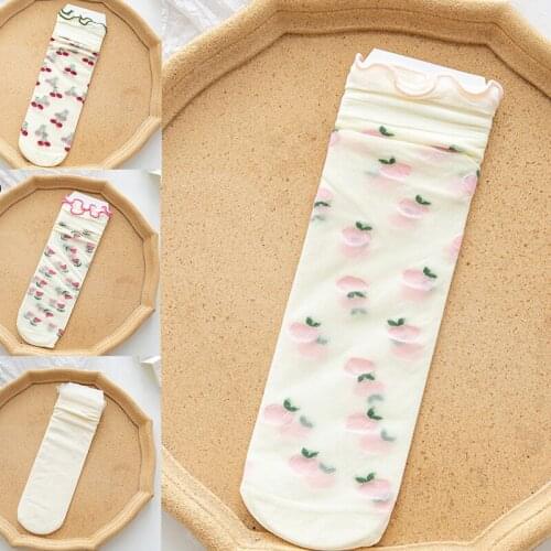 Socks WomenS Tube Socks Spring And Summer Thin Japanese Lolita Lace Socks Cute Lightweight Breathable Stockings