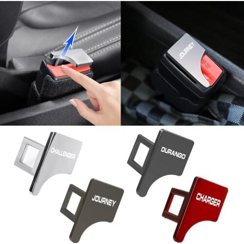 1PCS Hidden Car safety seat belt buckle clip For Dodge ram 1500 charger challenger durango journey accessories car styling