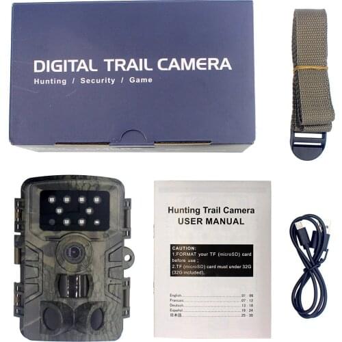 20MP 1080P HD outdoor track camera shooting wild animals in the wild monitoring 8 LED lights hunting cameras