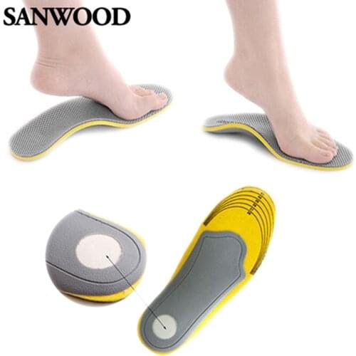 3D Comfortable Orthotic Shoes Insoles High Arch Support Pad Orthopedic Insoles Shoes memory cotton women men insoles for shoes
