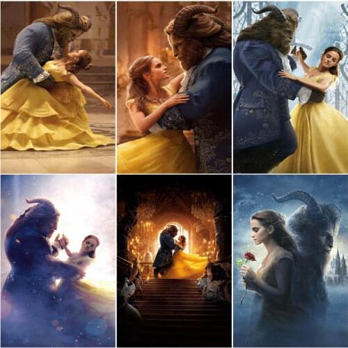 Disney Beauty and the Beast Belle Full Square Diamond Painting DIY Diamond Embroidery Cross Stitch Kit Handmade Gift Home Decor