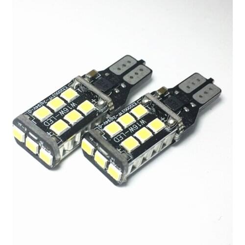2PCS T15 LED W16W 15 SMD 2835 Car Led New Canbus NO ERROR Back Up Lights Rear Lamp Turn Bulb White Car Styling Reverse Light