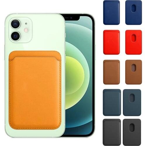 Wallet Card Solt Bag For IPhone 12 Pro Max Mini Magnetic Fashion Card Holder For IPhone12 Mini Fundas Coque