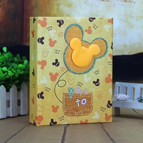 Handmade DIY Photo Album Birthday Gift Cartoon Children Insert Pockets Albums 5 Inche 200 photos 7 inch 100photos Interleaf