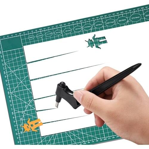 Art Knife Cutting Tool With 3 Heads 360 Rotating Blade Paper-Cutter Accessories Graphic Design Carving Trim Crafts Carve Knife