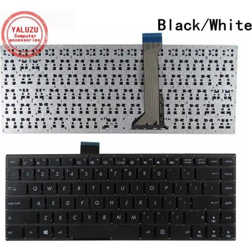 YALUZU US Laptop keyboard for ASUS E402 E402M E402MA E402SA E402S E403SA E402N BLACK with frame English notebook keyboards black