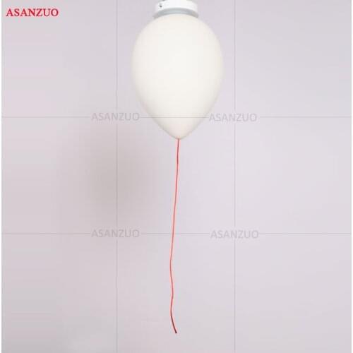 Creative white glass balloon ceiling light led E27 childrens room living room bedroom Balloon ceiling lamp Kids Present