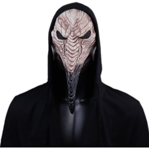 Steampunk Plague Doctor Mask Cosplay Long Nose Bird Beak Latex Masks Carnival Masquerade Halloween Party Costume Props