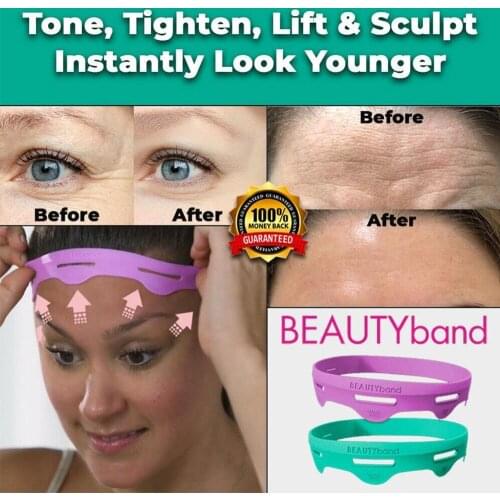 Non-Slip Sweat-Absorbent Sports Headband Hair Band Face Lift Anti-Wrinkle Anti-Aging Slimming Shape Wrinkles Crows Feet Slim