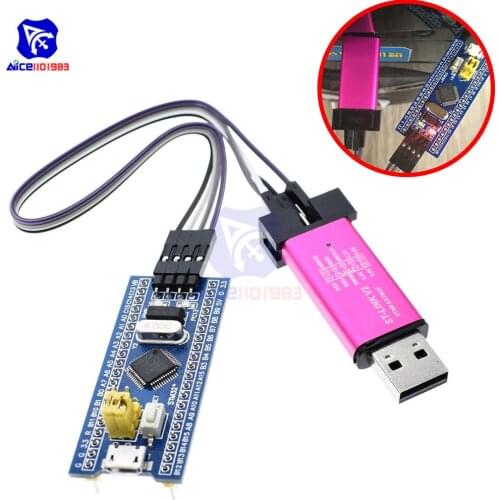 STM32F103C8T6 ARM STM32 Minimum System Development Board ST-Link V2 STM8 STM32 Emulator Downloader Programmer Module for Arduino