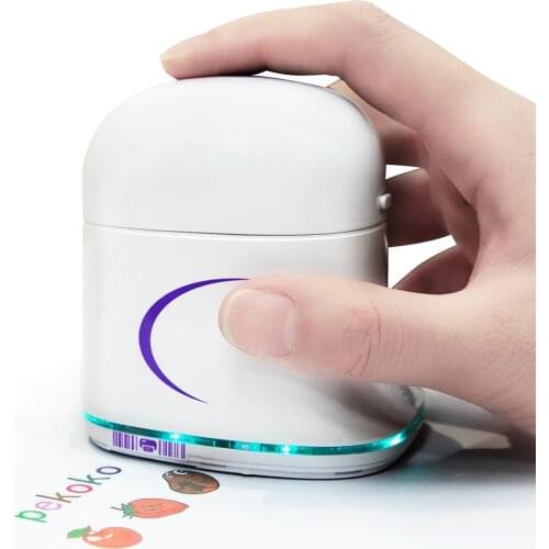 Pekoko Portable Color Inkjet Printer Handheld Ink Printer 1200dpi Wireless Bluetooth Connection for Text Code Pattern Logo