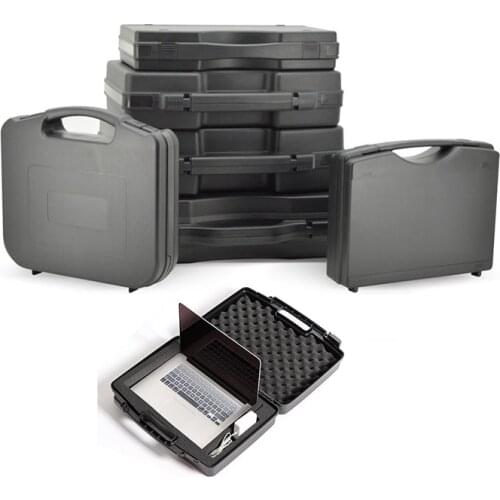 Portable Tool Box Safety Toolbox Equipment Suitcase Instrument Box ABS Plastic Sealed Impact Resistant Outdoor Box with Foam