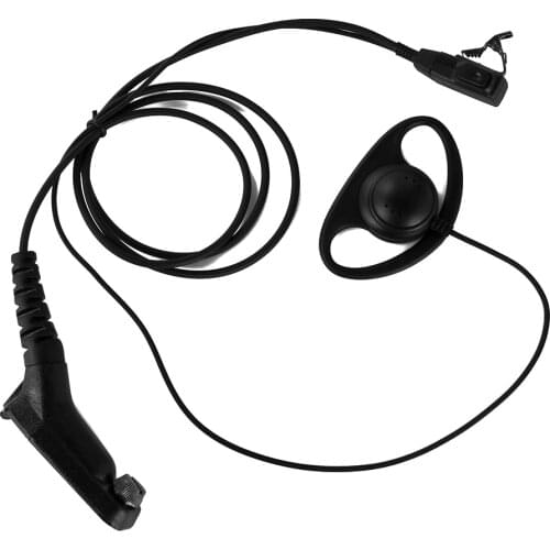 For Motorola Ham Radio Earhook Microphone Earpiece Headset Dual PTT for APX2000 APX7500 DGP4150 DP3400 DP3401 MTP850S walkie