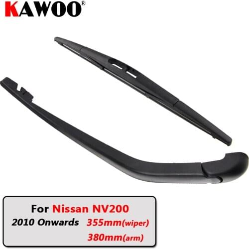 KAWOO Car Rear Wiper Blade Blades Back Window Wipers Arm For Nissan NV200 Hatchback (2010 Onwards) 355mm Auto Windscreen Blade