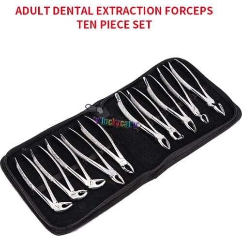 1set Dental Tooth Extraction Forceps Childrens Or adults Forceps Pliers Kit Orthodontic Dental Lab Instruments Tools