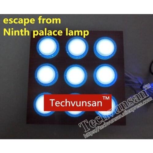 Takagism game real life escape room Product game props Nine palace lantern press the button to control unlock party