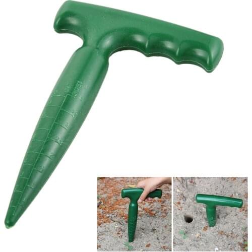 Gardening Plastic Hole Puncher Garden Bonsai Flower Planting Weed Dig Tool Planting Weeding Digging Seedling Transplant Device