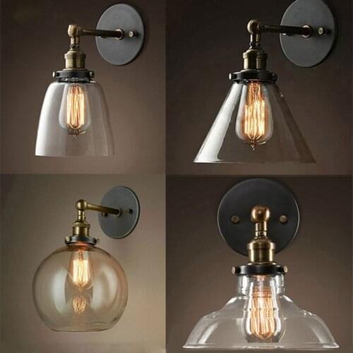 Vintage luminaria led glass ball bedside bedroom aisle bedroom lamp lampara pared