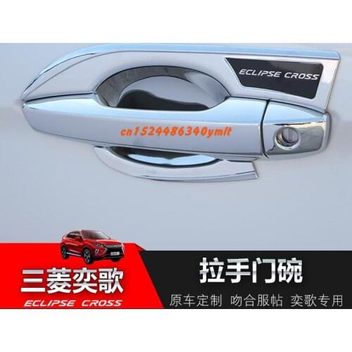 High-quality ABS Chrome Interior Door Handle Cover For Mitsubishi Eclipse Cross 2018 2019 Car-styling Car-covers