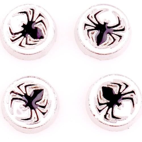 20Pcs/Lot F1063 Metal Animal Spider Floating Charms Making Diy Glass Locket Necklaces Jewelry Wholesale